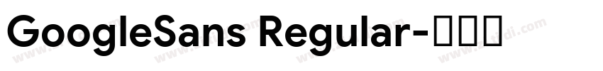 GoogleSans Regular字体转换